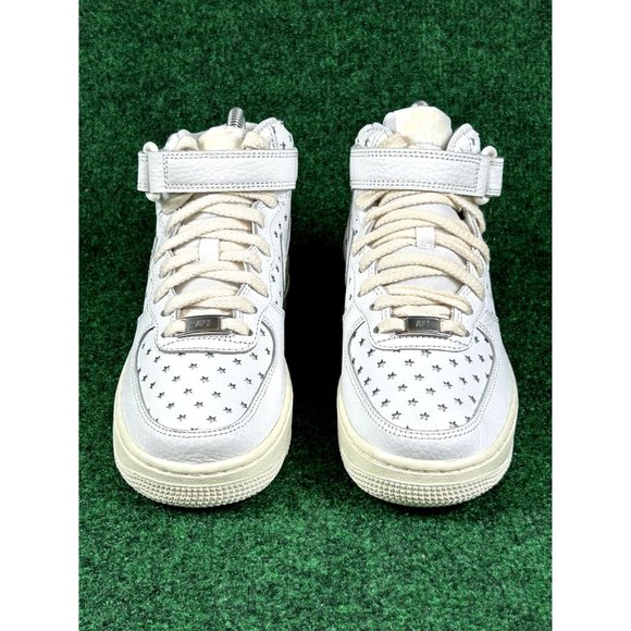 Nike Air Force 1 Mid Cut Out Stars Summit White Womens Size 6 DV3451-100 - Picture 4 of 8